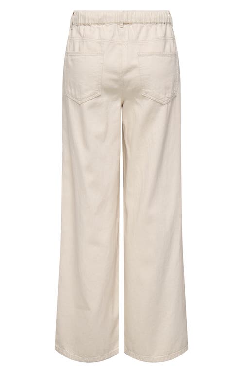 Only Onsilla Pull-on Wide Pants In Neutral