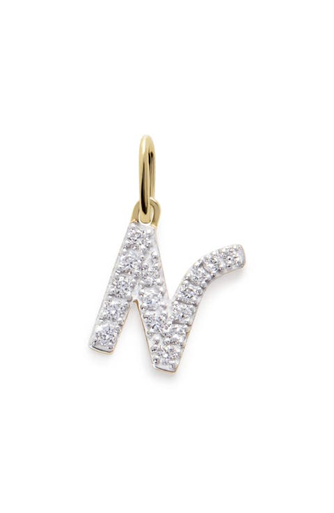Lab Grown Diamond Initial Pendant