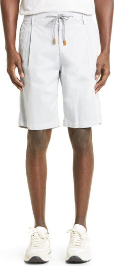 Eleventy Microweave Stretch Cotton Bermuda Shorts | Nordstrom