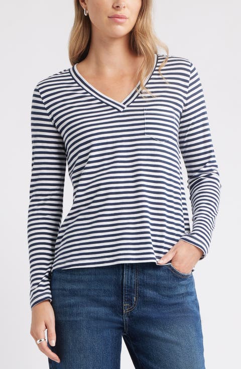 Long Sleeve V-Neck T-Shirt