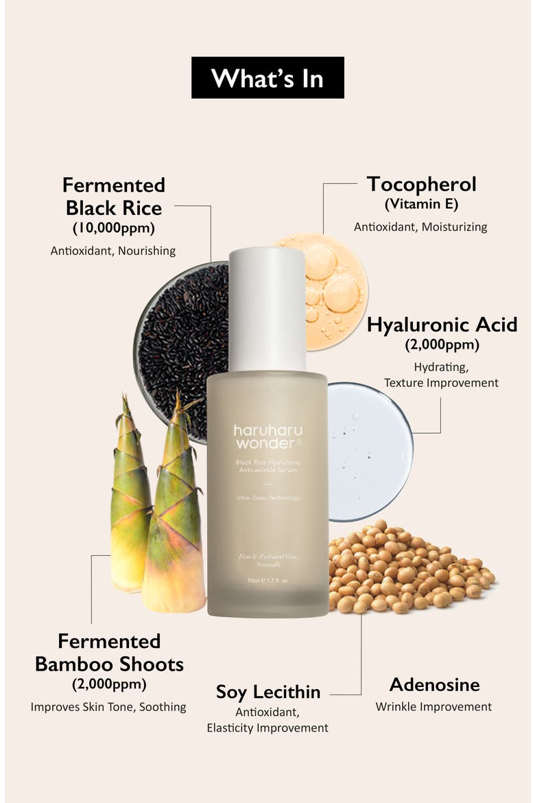 Black Rice Hyaluronic Anti-wrinkle Serum, Alternate, color, None