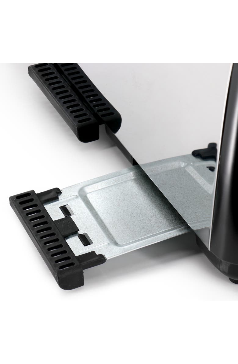 Redmond 4 Slice Wide Slot 1400W Stainless Steel Toaster, Alternate, color, Black