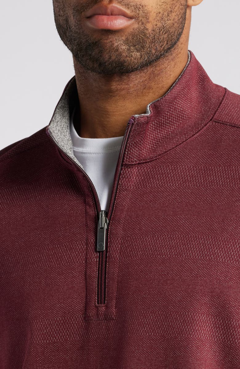 Johnston & Murphy XC4<sup>®</sup> Reversible Performance Pullover, Alternate, color, Burgundy