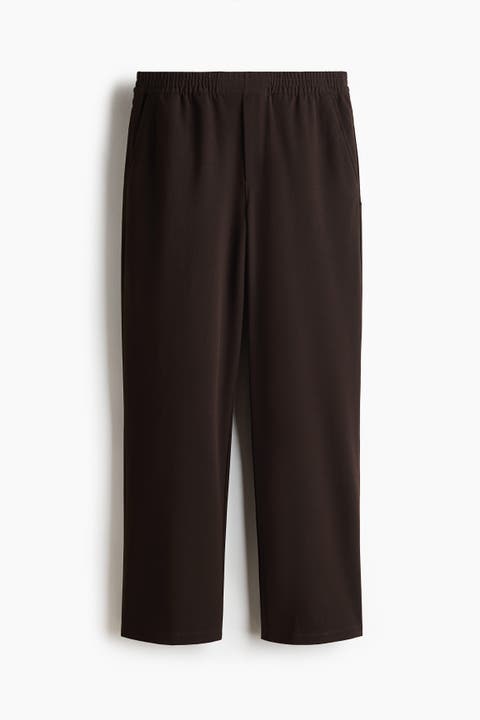 Four-way Stretch Wide Pull-on Trousers