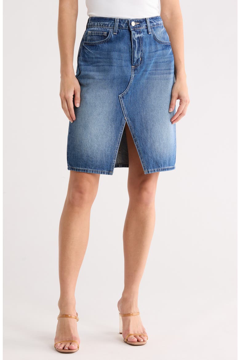 Tylee Denim Skirt, Main, color, BRENTWOOD