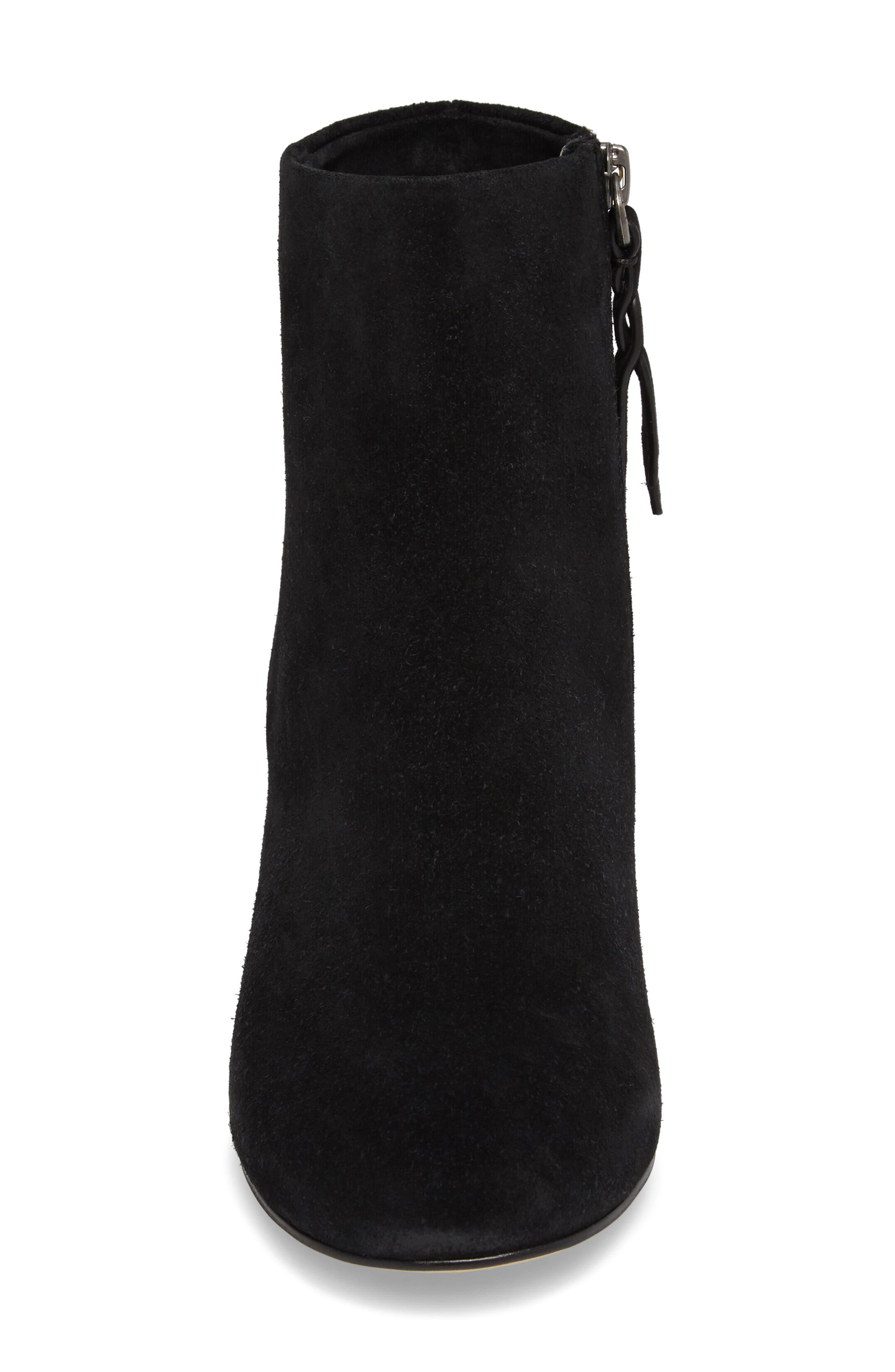 Daniella Block Heel Bootie, Alternate, color, BLACK SUEDE
