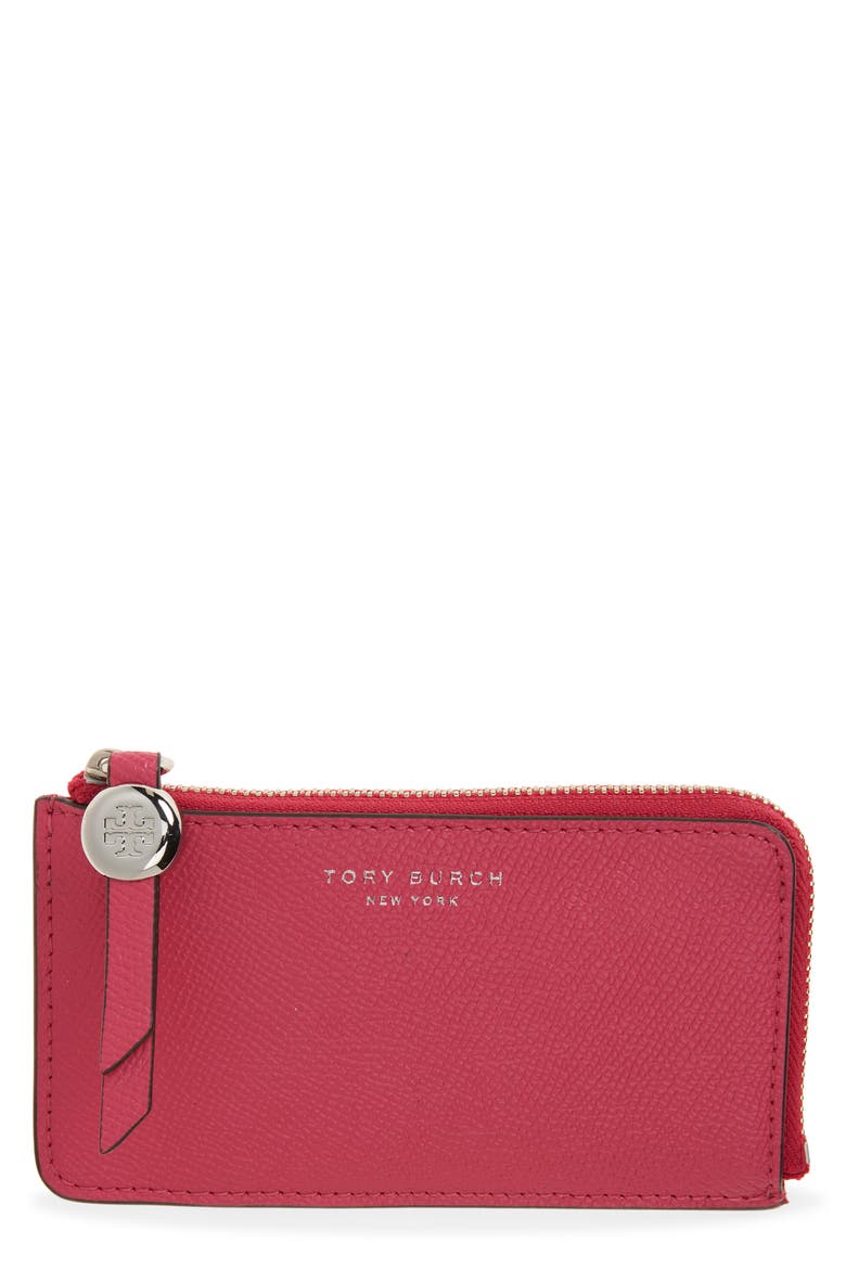 Zip Card Case, Main, color, BRIGHT PINK