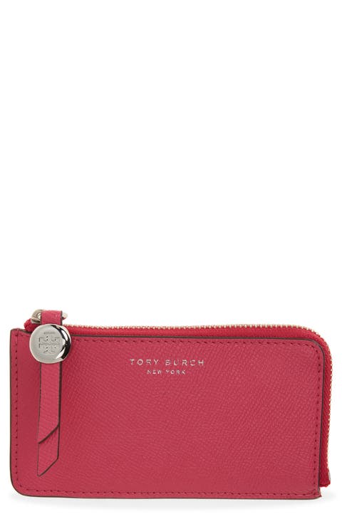 Romy Leather Zip Card Case