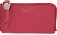 Tory Burch Romy Leather Zip Card Case