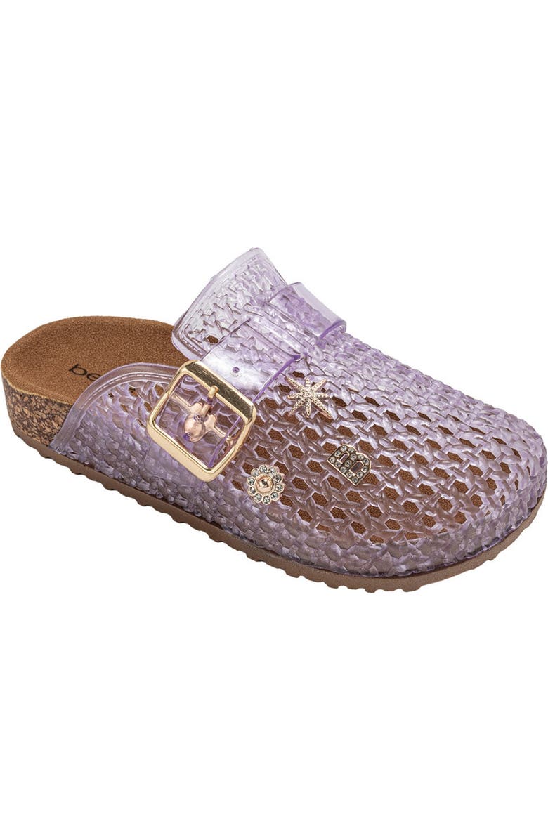 bebe Twinkle Footbed Clog, Main, color, Lavender