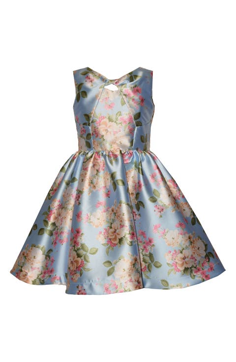 Kids
 Twist Front Mikado Party Dress (Big Kid)