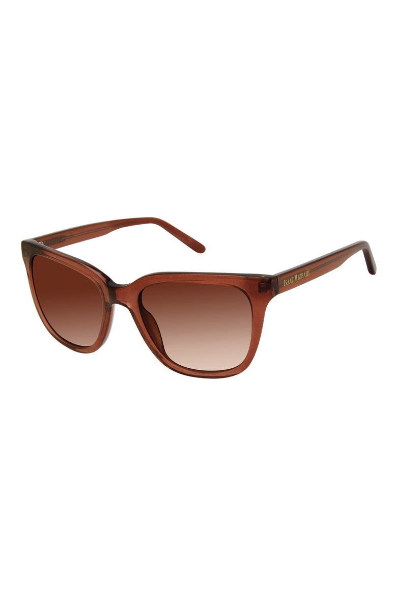51mm Square Sunglasses, Main, color, BROWN