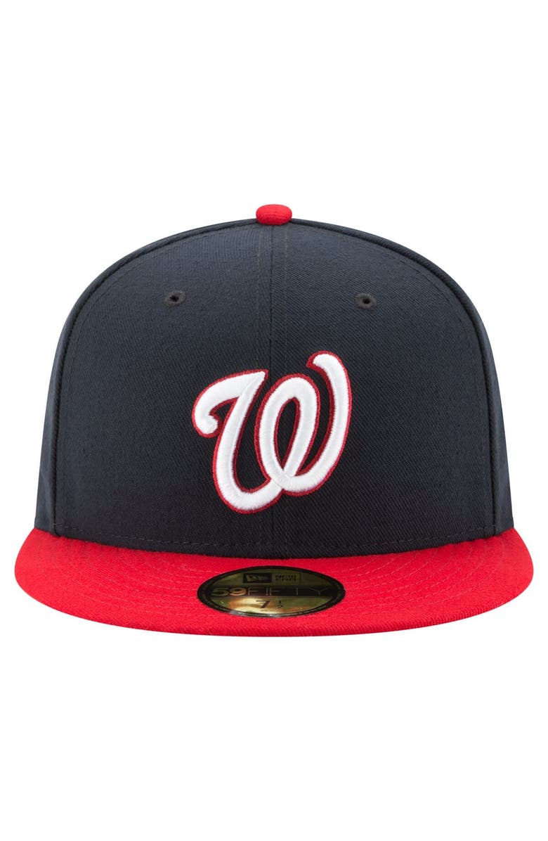 New Era Men's New Era Navy/Red Washington Nationals 20th Anniversary 59FIFTY Fitted Hat, Alternate, color, Navy