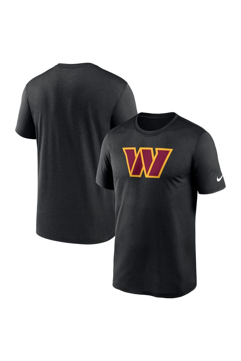Men's Nike  Black Washington Commanders Legend Logo Performance T-Shirt, Main, color, Black