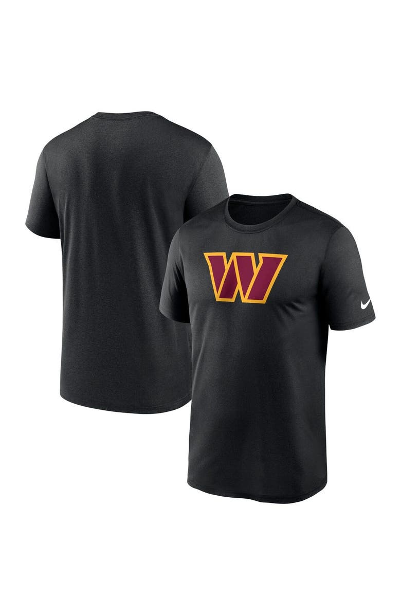 Nike Men's Nike  Black Washington Commanders Legend Logo Performance T-Shirt, Main, color, Black