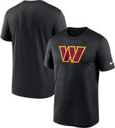 Nike Men's Nike  Black Washington Commanders Legend Logo Performance T-Shirt