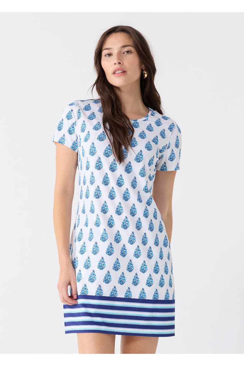 Short Sleeve Shift Dress, Main, color, Delray