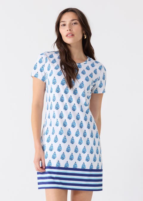 Short Sleeve Shift Dress