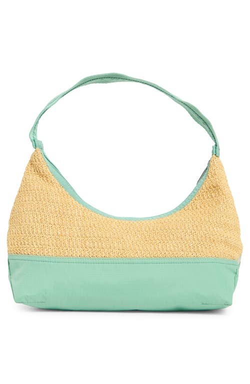 LESPORTSAC LESPORTSAC COLORBLOCK RAFFIA SHOULDER BAG