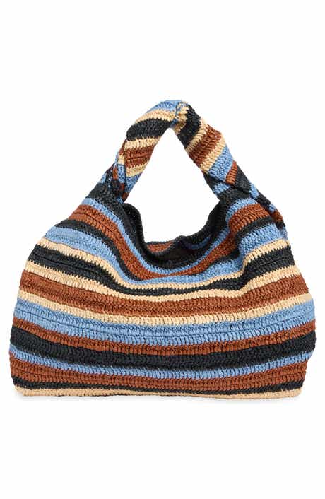 Gia Raffia Shoulder Bag