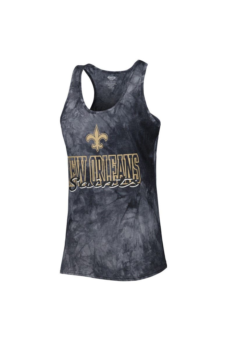 Women's Concepts Sport Charcoal New Orleans Saints Billboard Scoop Neck Racerback Tank and Shorts Sleep Set, Alternate, color, Charcoal