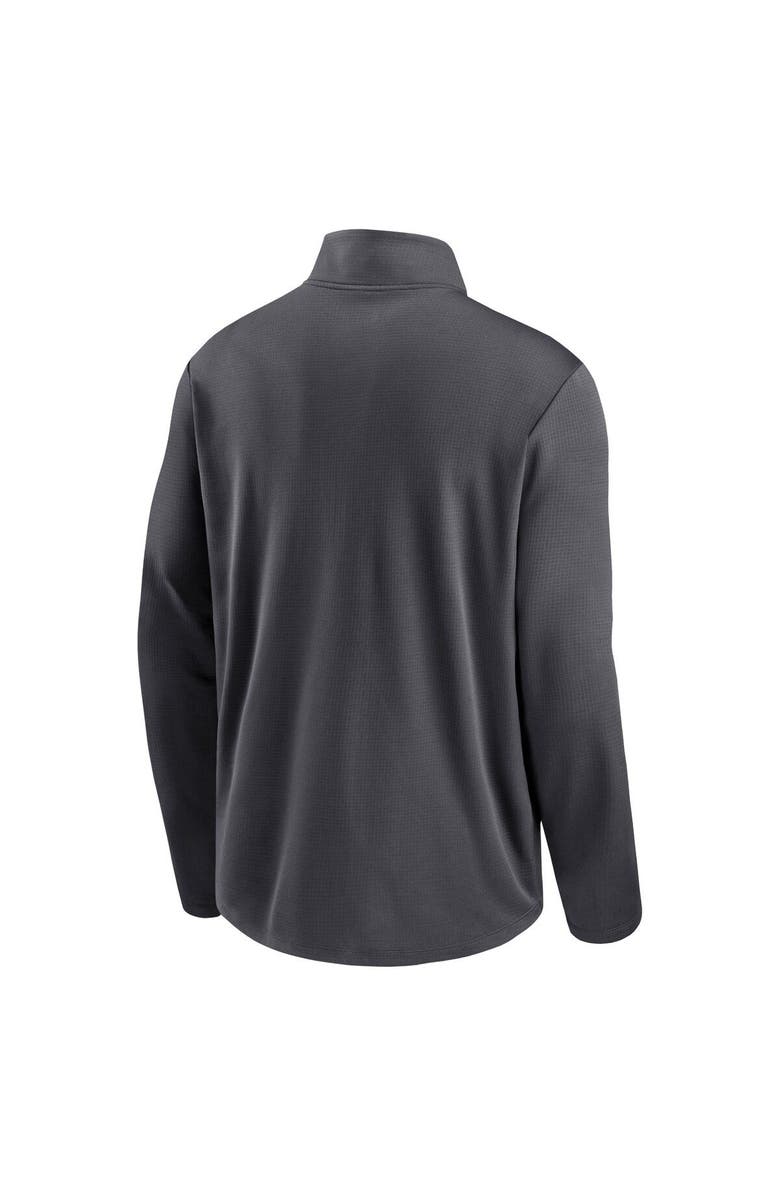 Nike Men's Nike Anthracite Oakland Athletics Diamond Icon Pacer Performance Quarter-Zip Windbreaker Top, Alternate, color,