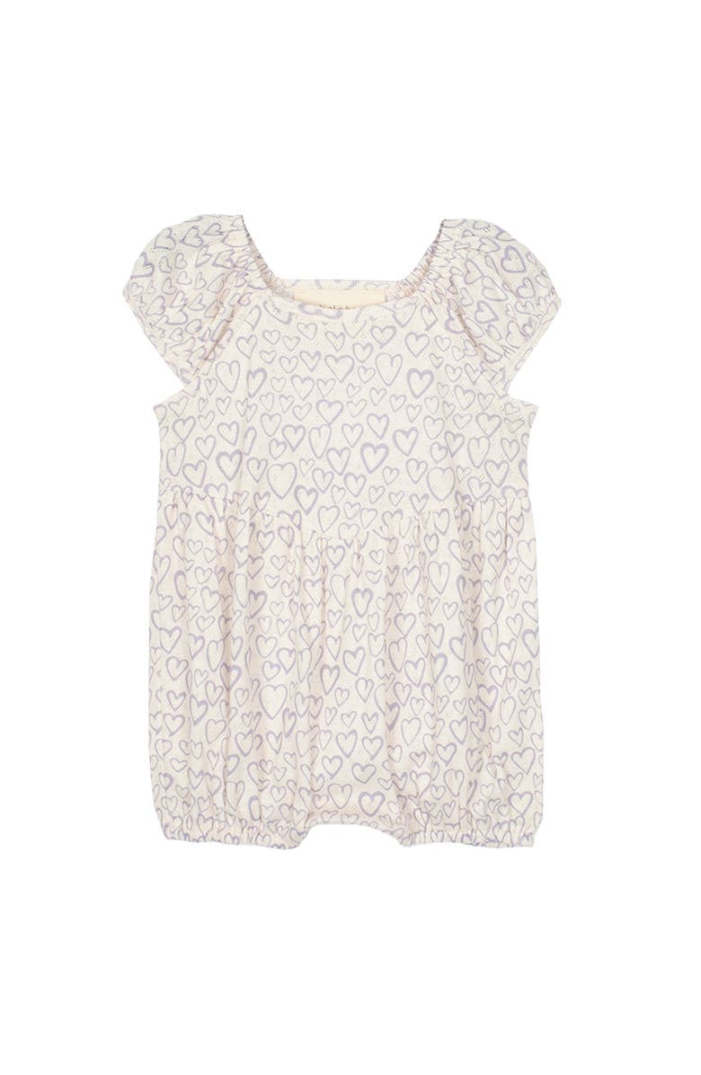 Mabel + Honey Zoey Baby Romper, Main, color, Purple