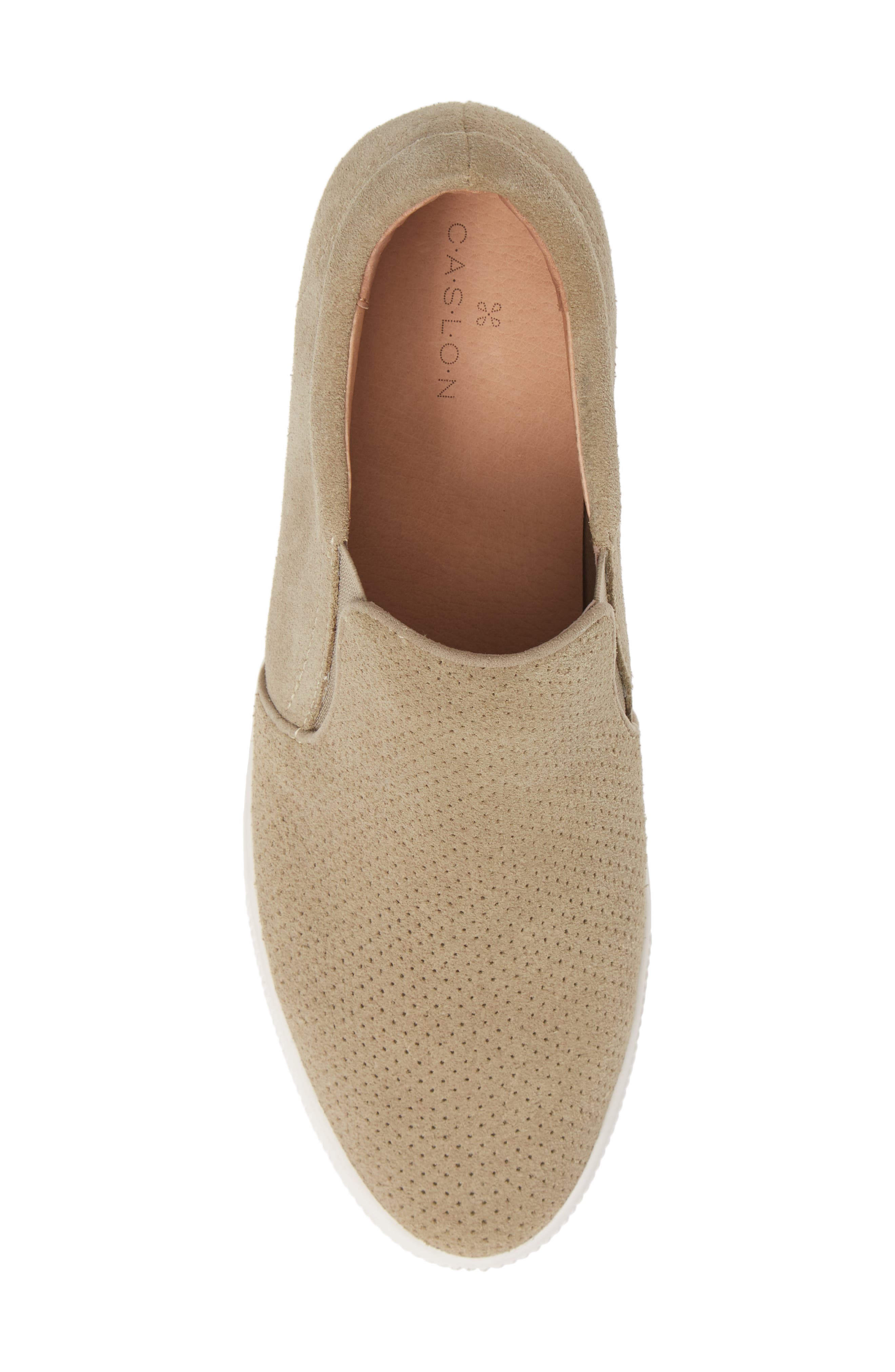 Caslon Allie Wedge Sneaker, Alternate, color, TAUPE SUEDE