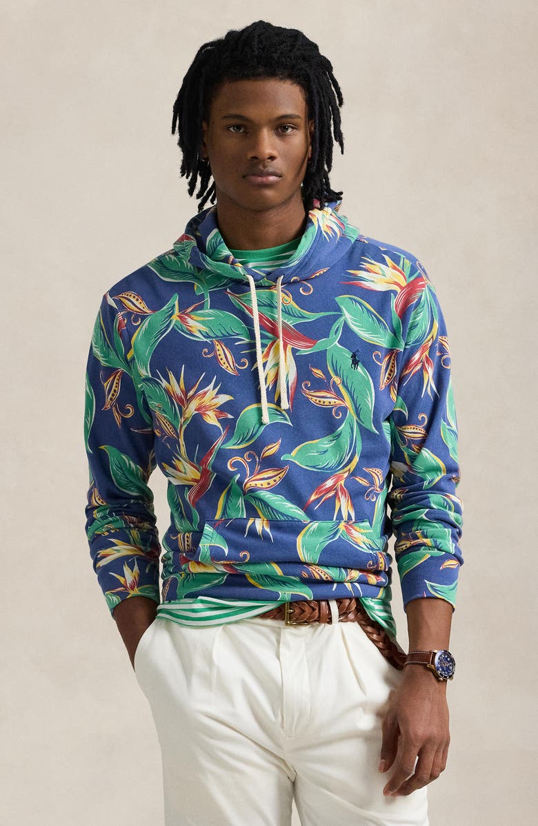 Polo Ralph Lauren Tropical French Terry Hoodie, Alternate, color, 