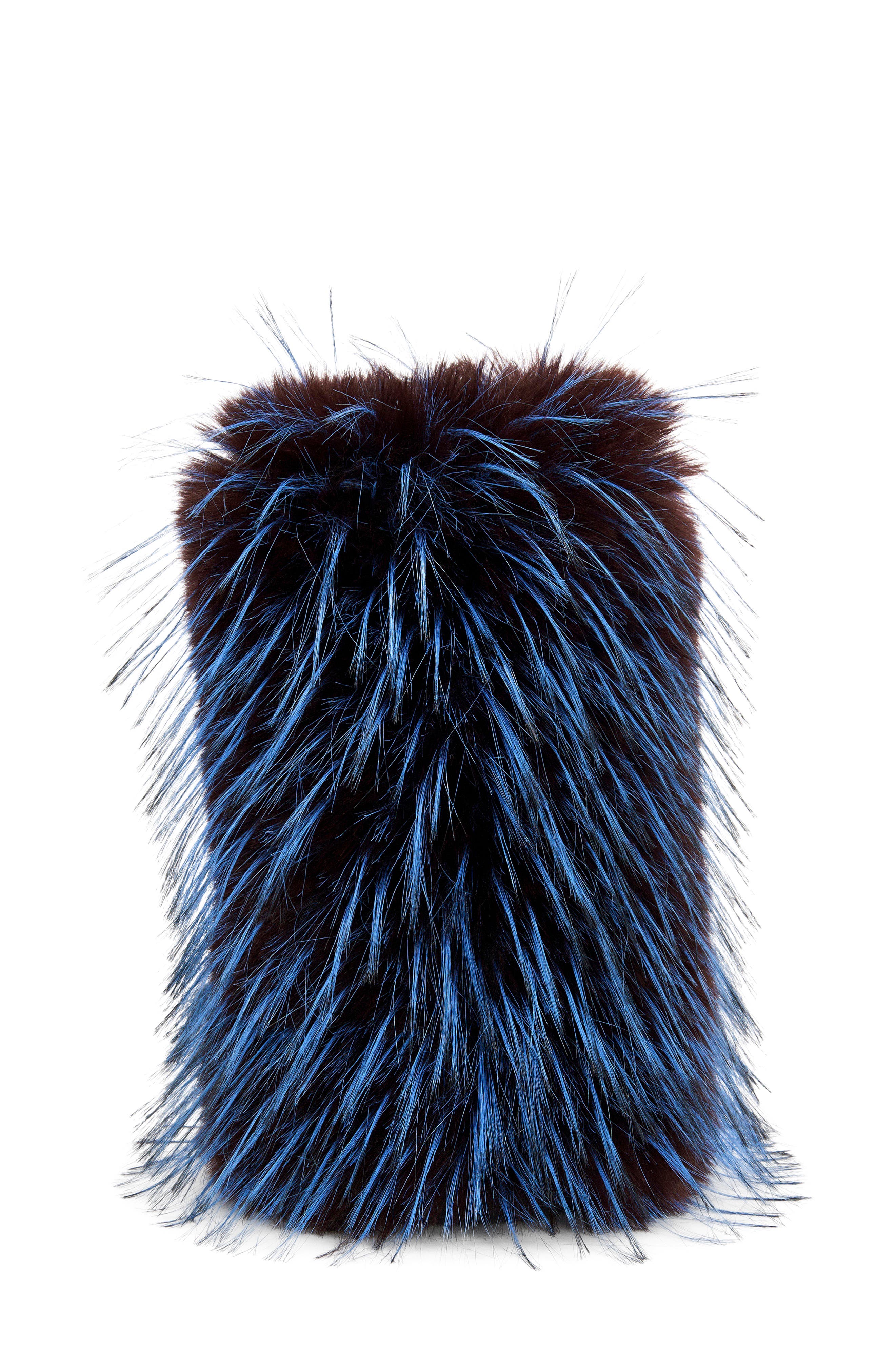 Lenix Faux Fur Boot, Alternate, color, BLUE MULTI