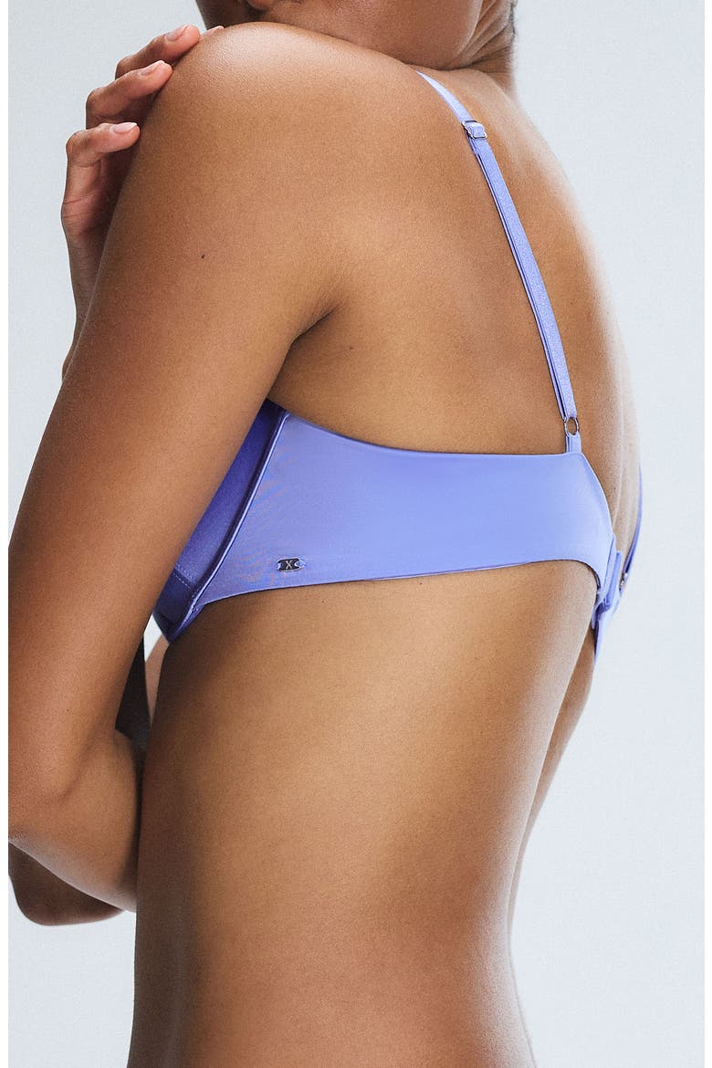 Slipp Satin Push-Up Plunge Bra, Alternate, color, PURPLE PRISM