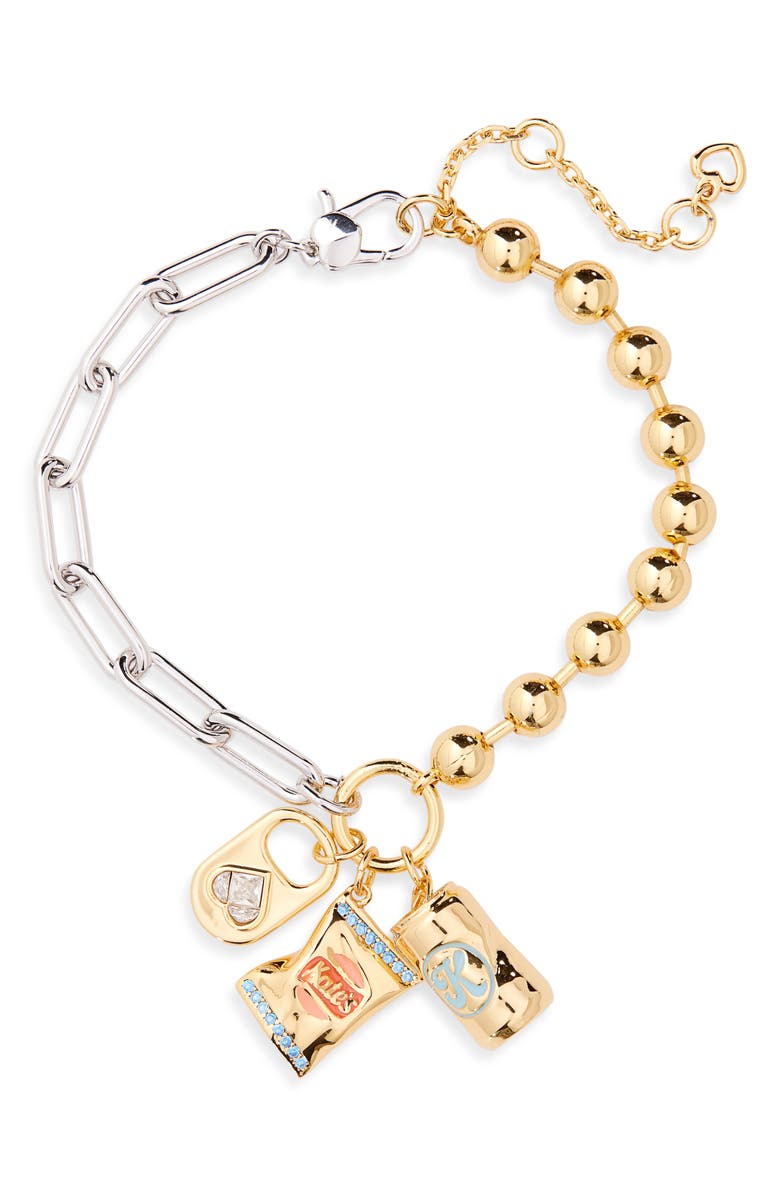 Kate Spade New York snack time charm bracelet, Main, color,
