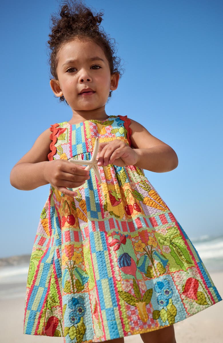 NEXT Kids' Print Cotton Seersucker Sundress, Alternate, color, 