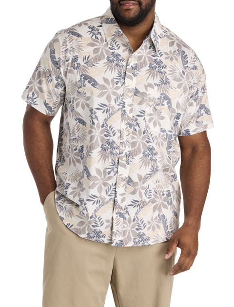 Big & Tall Floral Sport Shirt V2
