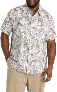 Nautica Big & Tall Floral Sport Shirt V2