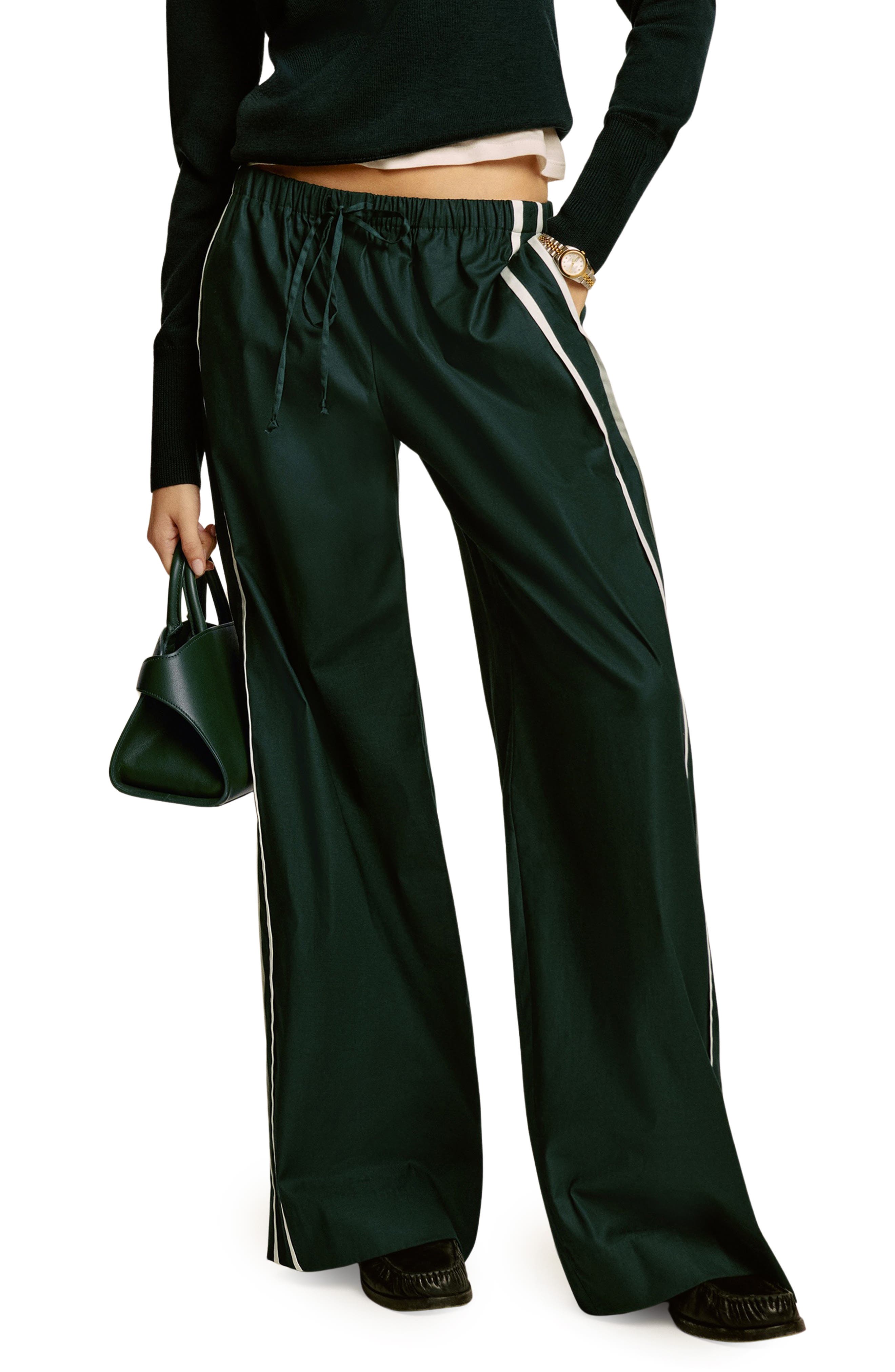 Julian Stripe Wide Leg Pants - image 1
