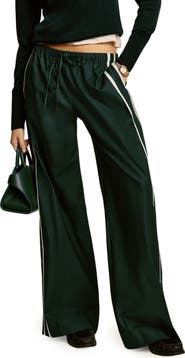 Reformation Julian Stripe Wide Leg Pants