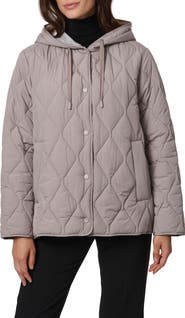 Bernardo Ashbury Diamond Quilted Hooded Liner Jacket