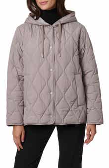 Bernardo Ashbury Diamond Quilted Hooded Liner Jacket