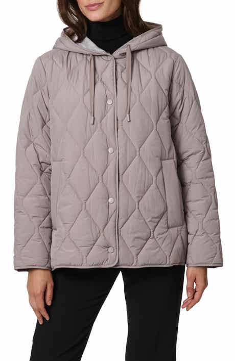 Bernardo Ashbury Diamond Quilted Hooded Liner Jacket