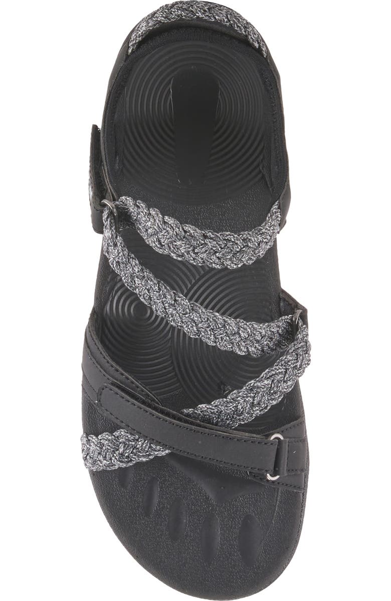 Flexus by Spring Step Powerboat Strappy Sport Sandal, Alternate, color, Black