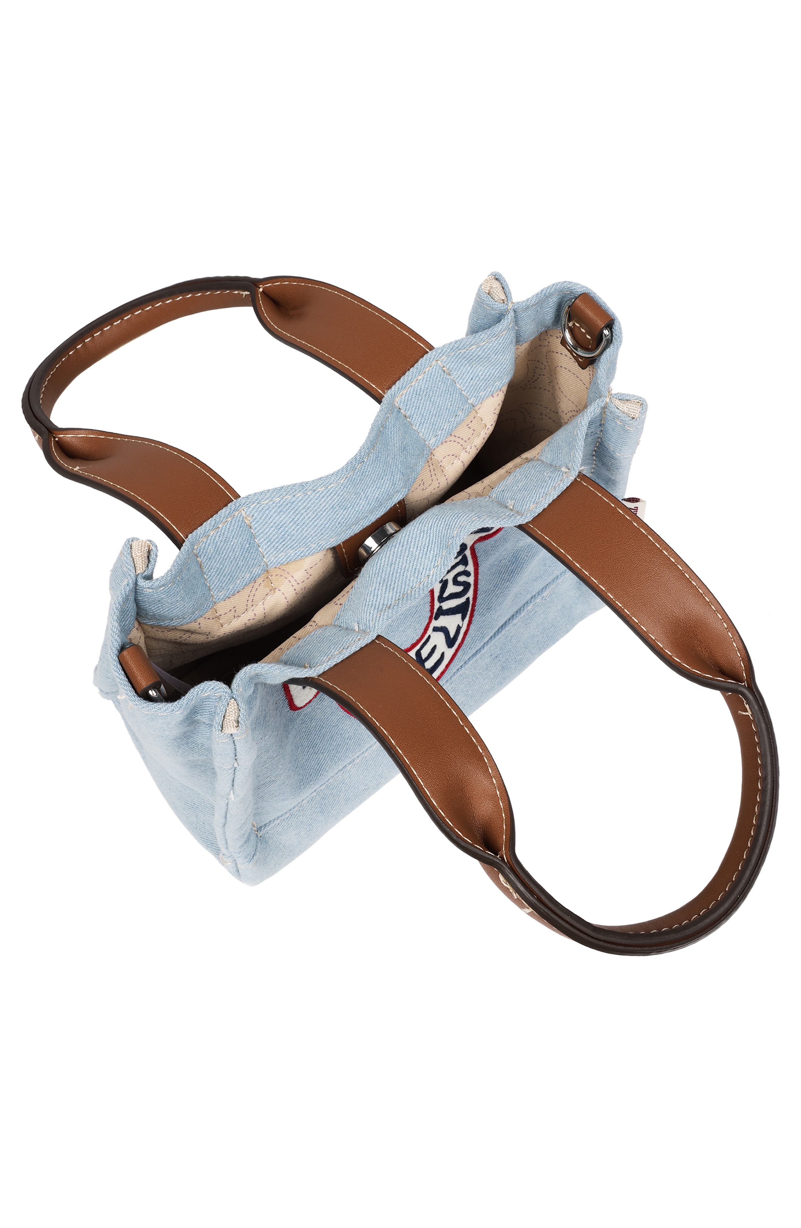 True Religion Retro Horseshoe Crossbody Bag, Alternate, color, Denim