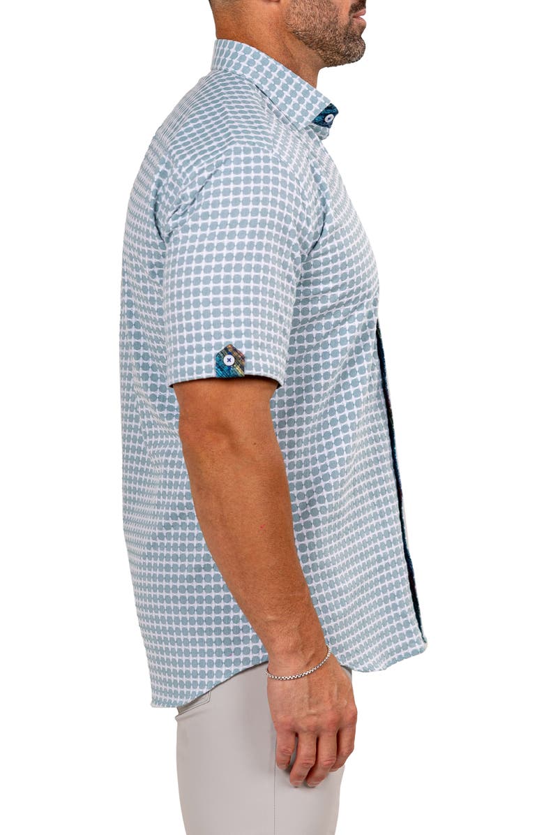 Maceoo Galileo Marthy Short Sleeve Cotton Button-Up Shirt, Alternate, color, 