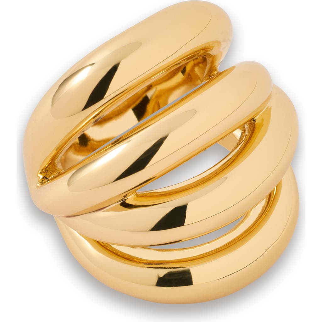 Jennifer Fisher Interlocking Band Ring In Brown