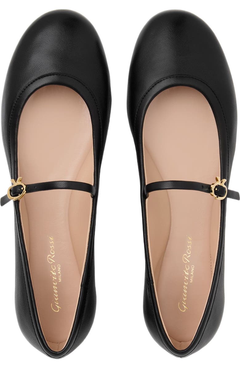 Gianvito Rossi Carla Ballerina, Alternate, color, Black