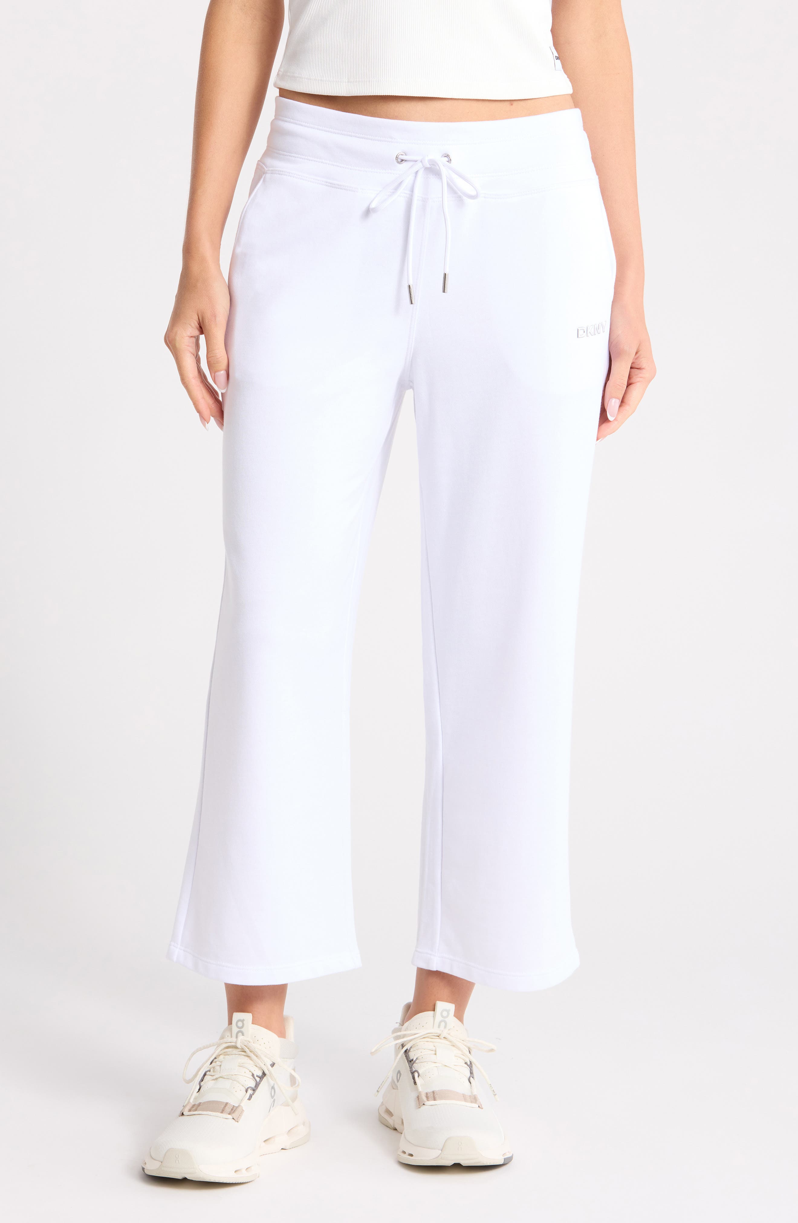 DKNY Drawstring Waist Crop Pants