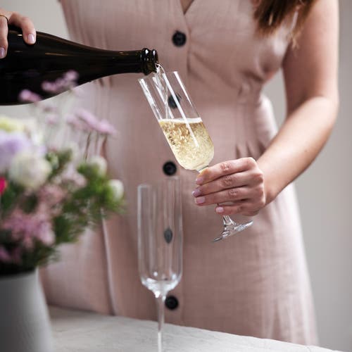 Villeroy & Boch Newmoon Flute Champagne Set Of 4 In Clear
