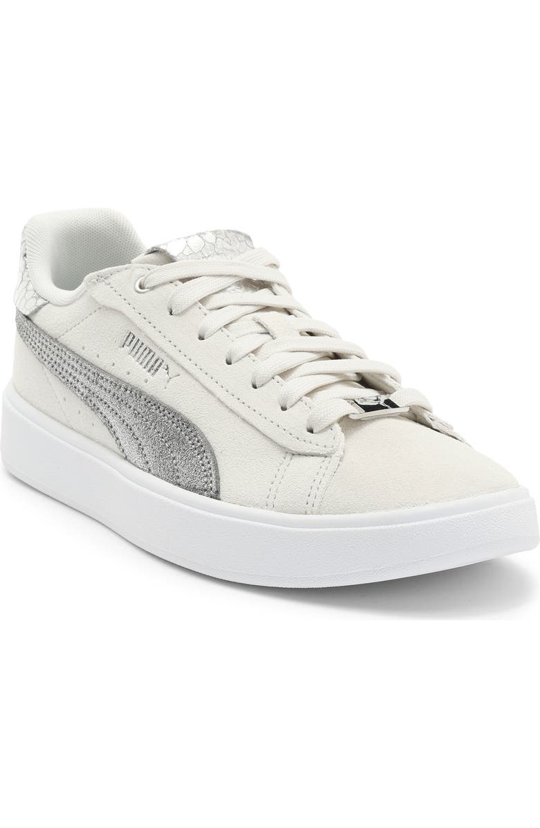PUMA Aveline Low Top Sneaker, Main, color, Feather Gray/ Puma Aged Silver