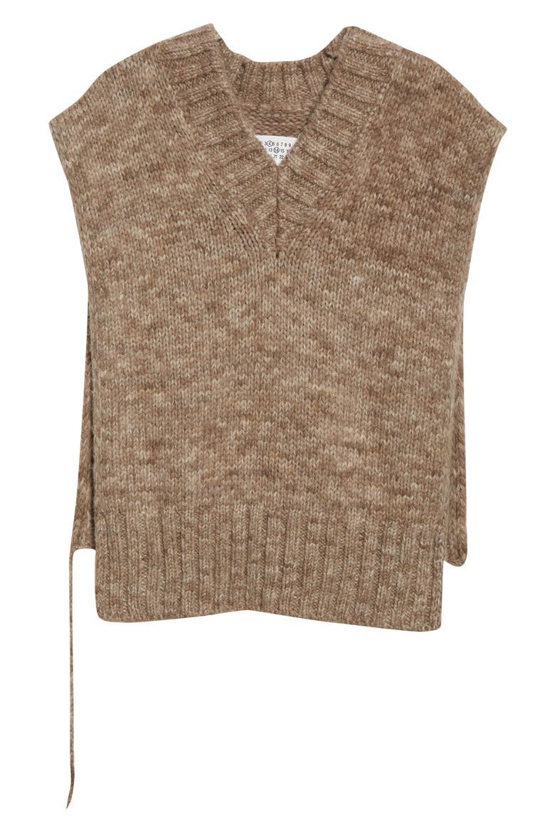 Alpaca, Cotton & Wool Sweater Vest, Alternate, color, ANTHRACITE