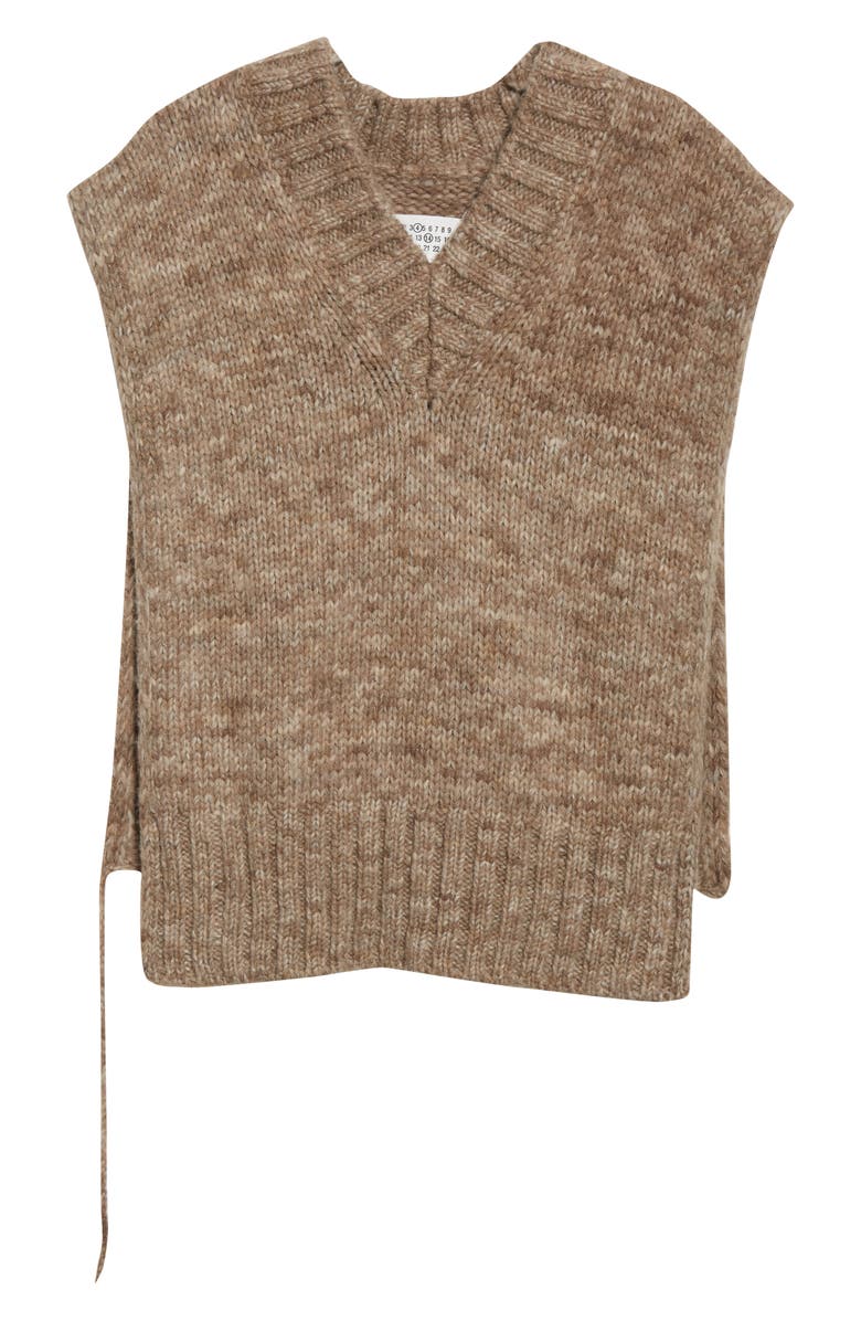 Maison Margiela Alpaca, Cotton & Wool Sweater Vest, Alternate, color,